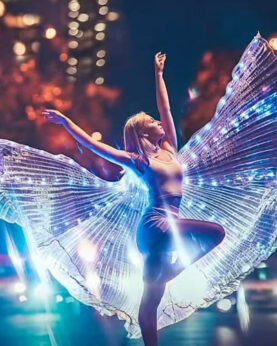 Danseuse ailes d'Isis Led Suisse